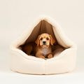 Cave-Style Hooded Dog Bed