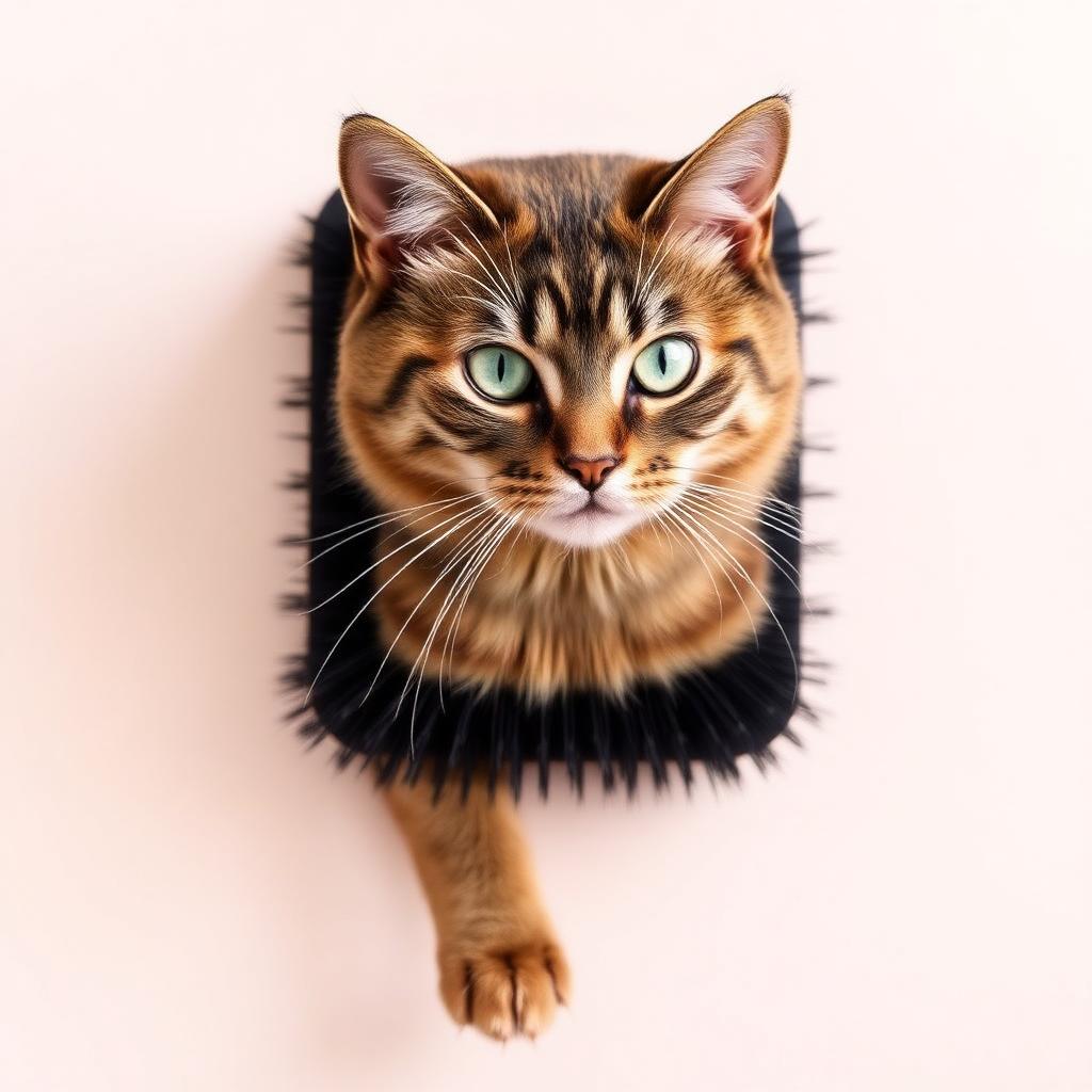 Self-Grooming Wall Corner Brush for Cats