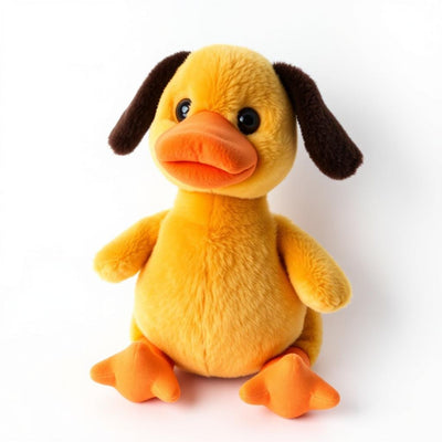 Plush duck dog toy